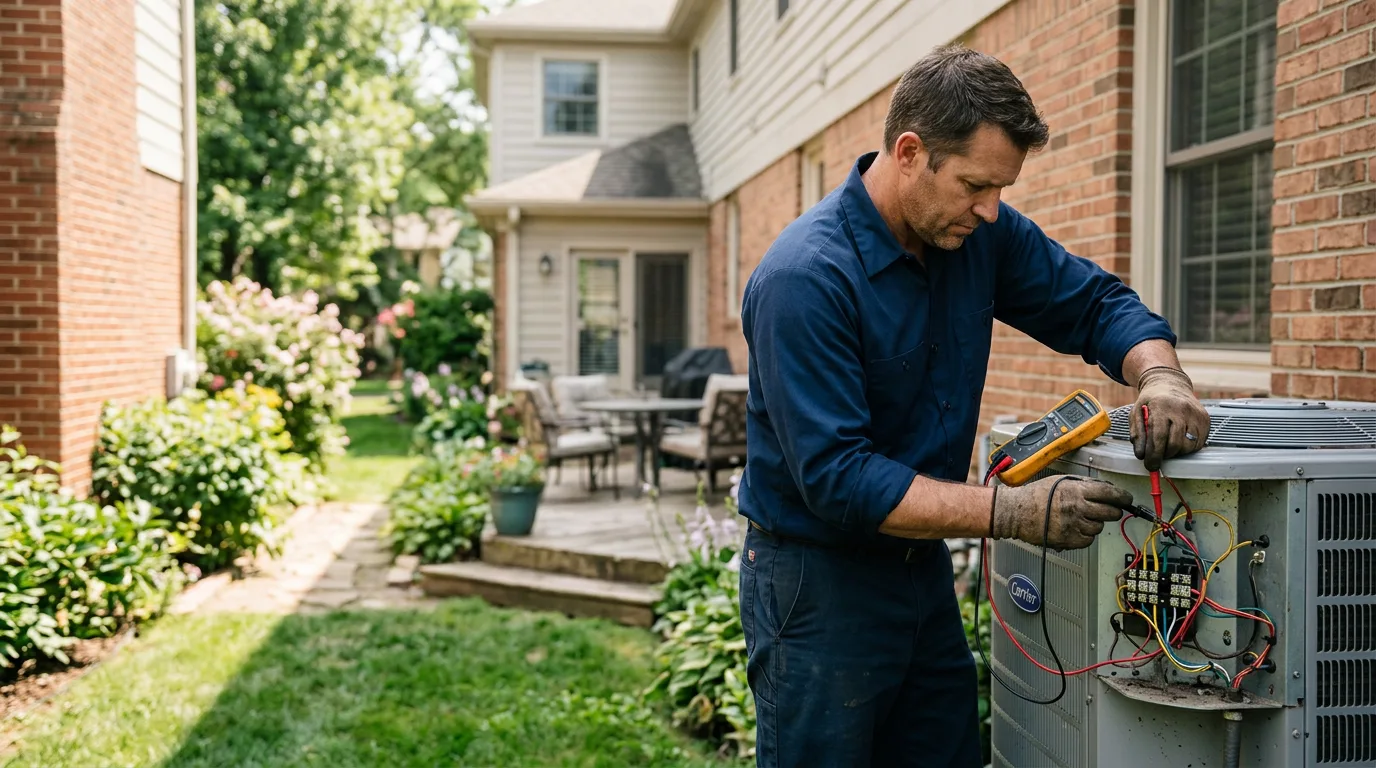 HVAC technician working near East Syracuse, NY